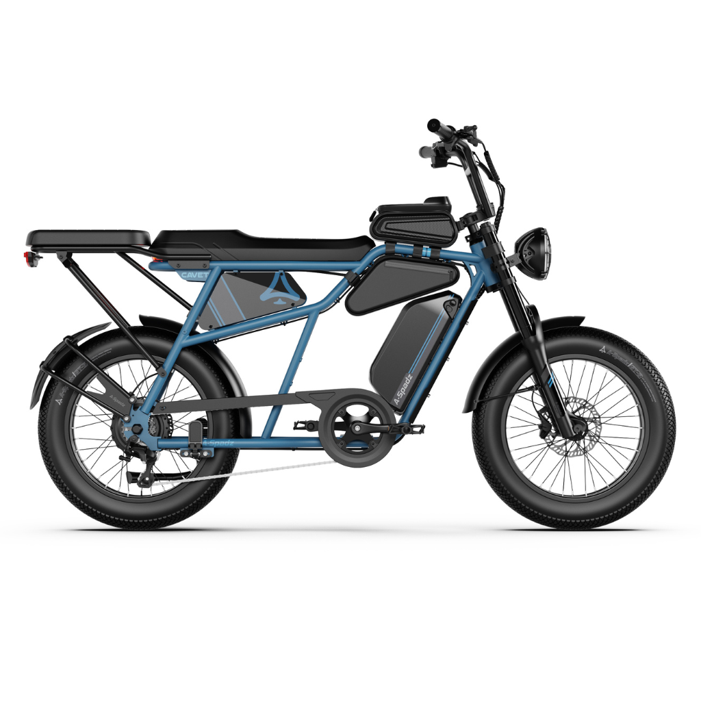 A-Spadz CAVET Air Plus | Blauw (incl. achterzitje & tasjes)
