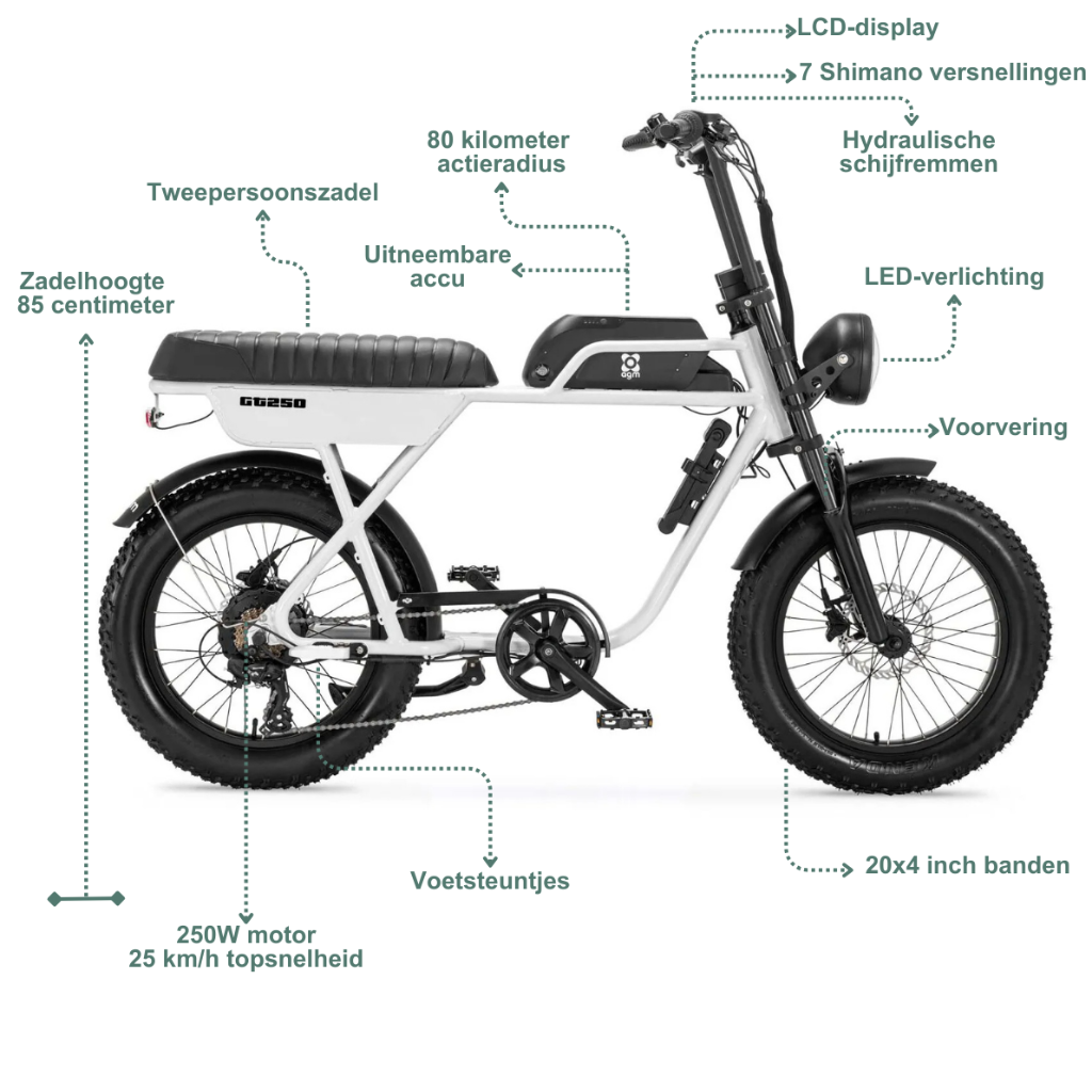 AGM GT250 - Wit