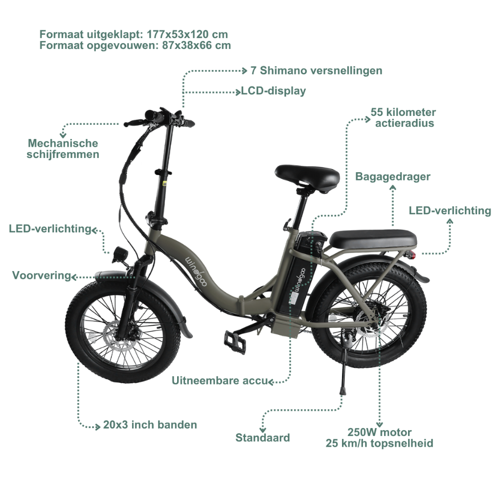 Windgoo E20 - DonkerbruinWindgoo E20 - Donkerbruin