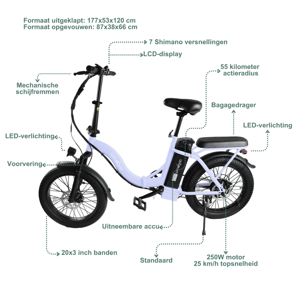 Windgoo E20 - LichtpaarsWindgoo E20 - Lichtpaars