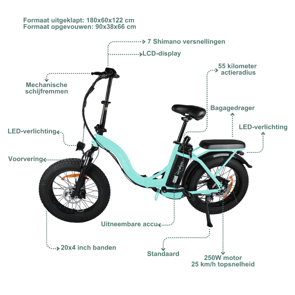 Windgoo E20 Pro - LichtgroenWindgoo E20 Pro - Lichtgroen