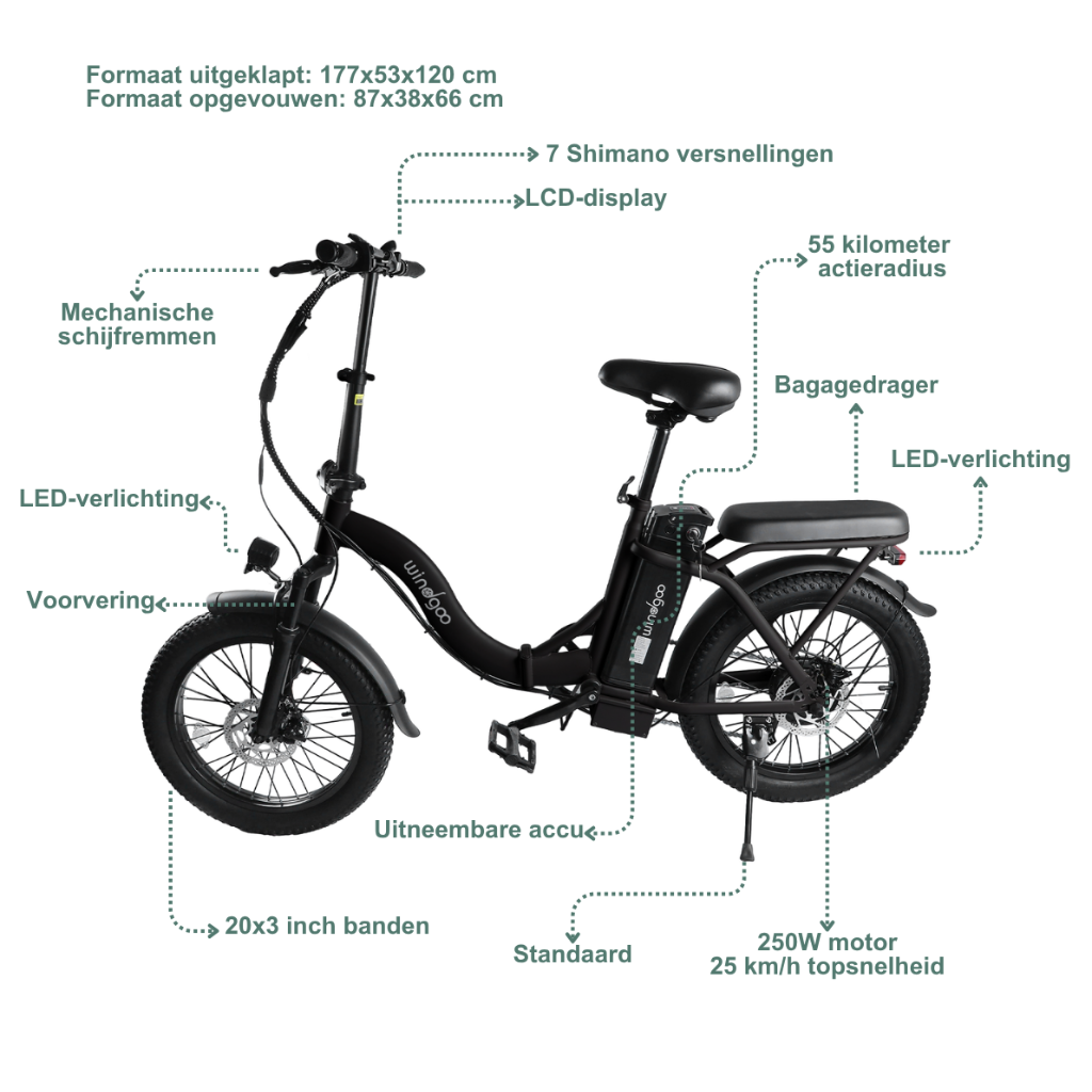 Windgoo E20 - ZwartWindgoo E20 - Zwart